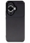 Mey İthalat®  Huawei Nova 12S Kılıf Auto Focus Karbon Kapak - Siyah