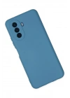 Mey İthalat®  Huawei Nova Y70 Kılıf Nano içi Kadife Silikon - Mavi