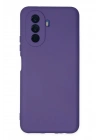 Mey İthalat®  Huawei Nova Y70 Kılıf Nano içi Kadife Silikon - Mor
