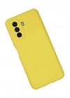 Mey İthalat®  Huawei Nova Y70 Kılıf Nano içi Kadife Silikon - Sarı