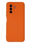 Mey İthalat®  Huawei Nova Y70 Kılıf Nano içi Kadife Silikon - Turuncu