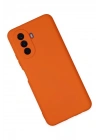 Mey İthalat®  Huawei Nova Y70 Kılıf Nano içi Kadife Silikon - Turuncu
