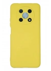 Mey İthalat®  Huawei Nova Y90 Kılıf Nano içi Kadife Silikon - Sarı