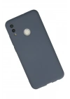 Mey İthalat®  Huawei P Smart 2019 Kılıf Nano içi Kadife Silikon - Gri