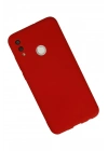 Mey İthalat®  Huawei P Smart 2019 Kılıf Nano içi Kadife Silikon - Kırmızı
