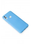 Mey İthalat®  Huawei P Smart 2019 Kılıf Nano içi Kadife Silikon - Mavi