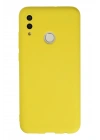 Mey İthalat®  Huawei P Smart 2019 Kılıf Nano içi Kadife Silikon - Sarı