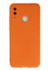 Mey İthalat®  Huawei P Smart 2019 Kılıf Nano içi Kadife Silikon - Turuncu