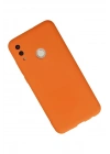 Mey İthalat®  Huawei P Smart 2019 Kılıf Nano içi Kadife Silikon - Turuncu