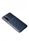 Mey İthalat®  Huawei P Smart 2021 Kılıf Auto Focus Karbon Kapak - Lacivert