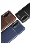 Mey İthalat®  Huawei P Smart 2021 Kılıf Auto Focus Karbon Kapak - Siyah