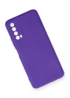 Mey İthalat®  Huawei P Smart 2021 Kılıf Nano içi Kadife Silikon - Mor
