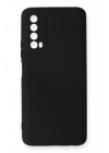 Mey İthalat®  Huawei P Smart 2021 Kılıf Nano içi Kadife Silikon - Siyah