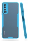 Mey İthalat®  Huawei P Smart 2021 Kılıf Platin Silikon - Mavi