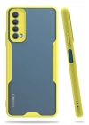 Mey İthalat®  Huawei P Smart 2021 Kılıf Platin Silikon - Sarı