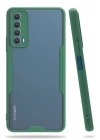 Mey İthalat®  Huawei P Smart 2021 Kılıf Platin Silikon - Yeşil