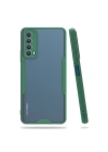 Mey İthalat®  Huawei P Smart 2021 Kılıf Platin Silikon - Yeşil