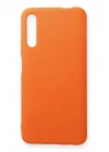 Mey İthalat®  Huawei P Smart Pro / Y9S Kılıf Nano içi Kadife Silikon - Turuncu