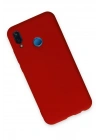 Mey İthalat®  Huawei P20 Lite Kılıf Nano içi Kadife Silikon - Kırmızı
