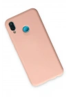 Mey İthalat®  Huawei P20 Lite Kılıf Nano içi Kadife Silikon - Pudra