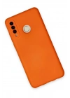Mey İthalat®  Huawei P30 Lite Kılıf Nano içi Kadife Silikon - Turuncu