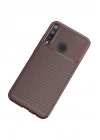Mey İthalat®  Huawei P40 Lite E Kılıf Auto Focus Karbon Kapak - Kahverengi
