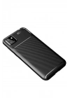 Mey İthalat®  Huawei Y5P Kılıf Auto Focus Karbon Kapak - Siyah
