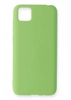 Mey İthalat®  Huawei Y5P Kılıf Nano içi Kadife Silikon - Yeşil