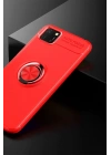 Mey İthalat®  Huawei Y5P Kılıf Range Yüzüklü Silikon - Kırmızı