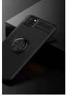 Mey İthalat®  Huawei Y5P Kılıf Range Yüzüklü Silikon - Siyah