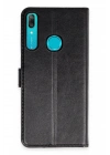 Mey İthalat®  Huawei Y6 Prime Kılıf Trend S Plus Kapaklı Kılıf - Siyah