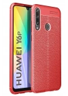 Mey İthalat®  Huawei Y6P Kılıf Auto Focus Kapak - Kırmızı