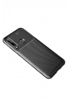 Mey İthalat®  Huawei Y6P Kılıf Auto Focus Karbon Kapak - Siyah