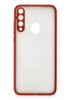Mey İthalat®  Huawei Y6P Kılıf Montreal Silikon Kapak - Kırmızı