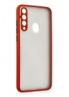 Mey İthalat®  Huawei Y6P Kılıf Montreal Silikon Kapak - Kırmızı