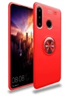 Mey İthalat®  Huawei Y6P Kılıf Range Yüzüklü Silikon - Kırmızı