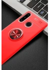 Mey İthalat®  Huawei Y6P Kılıf Range Yüzüklü Silikon - Kırmızı