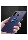 Mey İthalat®  Huawei Y6P Kılıf Range Yüzüklü Silikon - Mavi