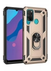 Mey İthalat®  Huawei Y6P Kılıf Sofya Yüzüklü Silikon Kapak - Gold