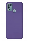 Mey İthalat®  İnfinix Hot 10 Play Kılıf Nano içi Kadife Silikon - Mor