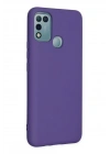 Mey İthalat®  İnfinix Hot 10 Play Kılıf Nano içi Kadife Silikon - Mor