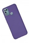Mey İthalat®  İnfinix Hot 10 Play Kılıf Nano içi Kadife Silikon - Mor