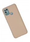 Mey İthalat®  İnfinix Hot 10 Play Kılıf Nano içi Kadife Silikon - Pudra