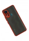 Mey İthalat®  İnfinix Hot 11s Kılıf Montreal Silikon Kapak - Kırmızı