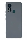 Mey İthalat®  İnfinix Hot 11s Kılıf Nano içi Kadife Silikon - Gri
