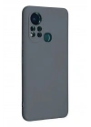 Mey İthalat®  İnfinix Hot 11s Kılıf Nano içi Kadife Silikon - Gri