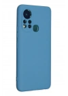 Mey İthalat®  İnfinix Hot 11s Kılıf Nano içi Kadife Silikon - Mavi