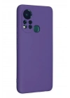 Mey İthalat®  İnfinix Hot 11s Kılıf Nano içi Kadife Silikon - Mor