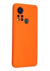 Mey İthalat®  İnfinix Hot 11s Kılıf Nano içi Kadife Silikon - Turuncu