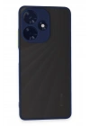 Mey İthalat®  İnfinix Hot 30 4G Kılıf Montreal Silikon Kapak - Lacivert